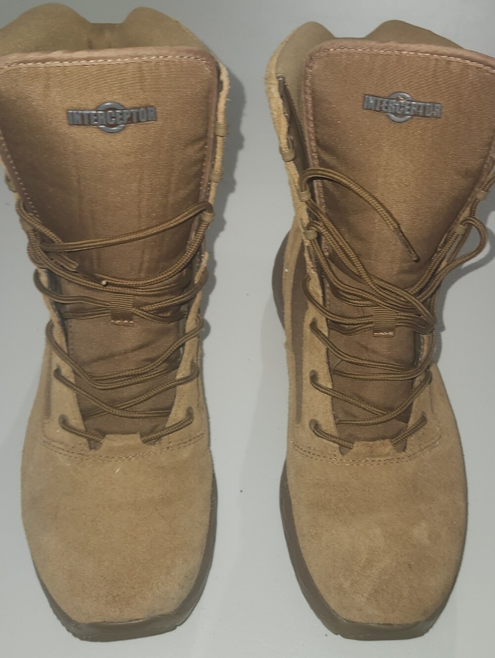 Interceptor Tactical Wheat Suede Boots - Size Ten Men